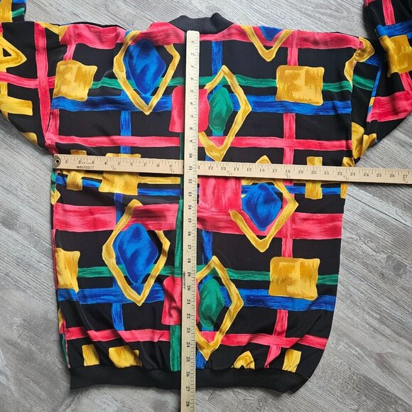 Peter Popovitch Ladies Multicolor Abstract Vintage Jacket Cardigan Size M USA - Picture 13 of 15